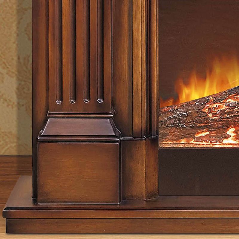 European Style Antique Carved Solid Wood Fireplace Mantel (GSP14-004)